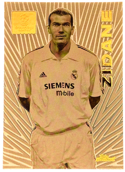 2023-24 Topps Finest UEFA Club Competitions Idols Bronze Zinedine Zidane