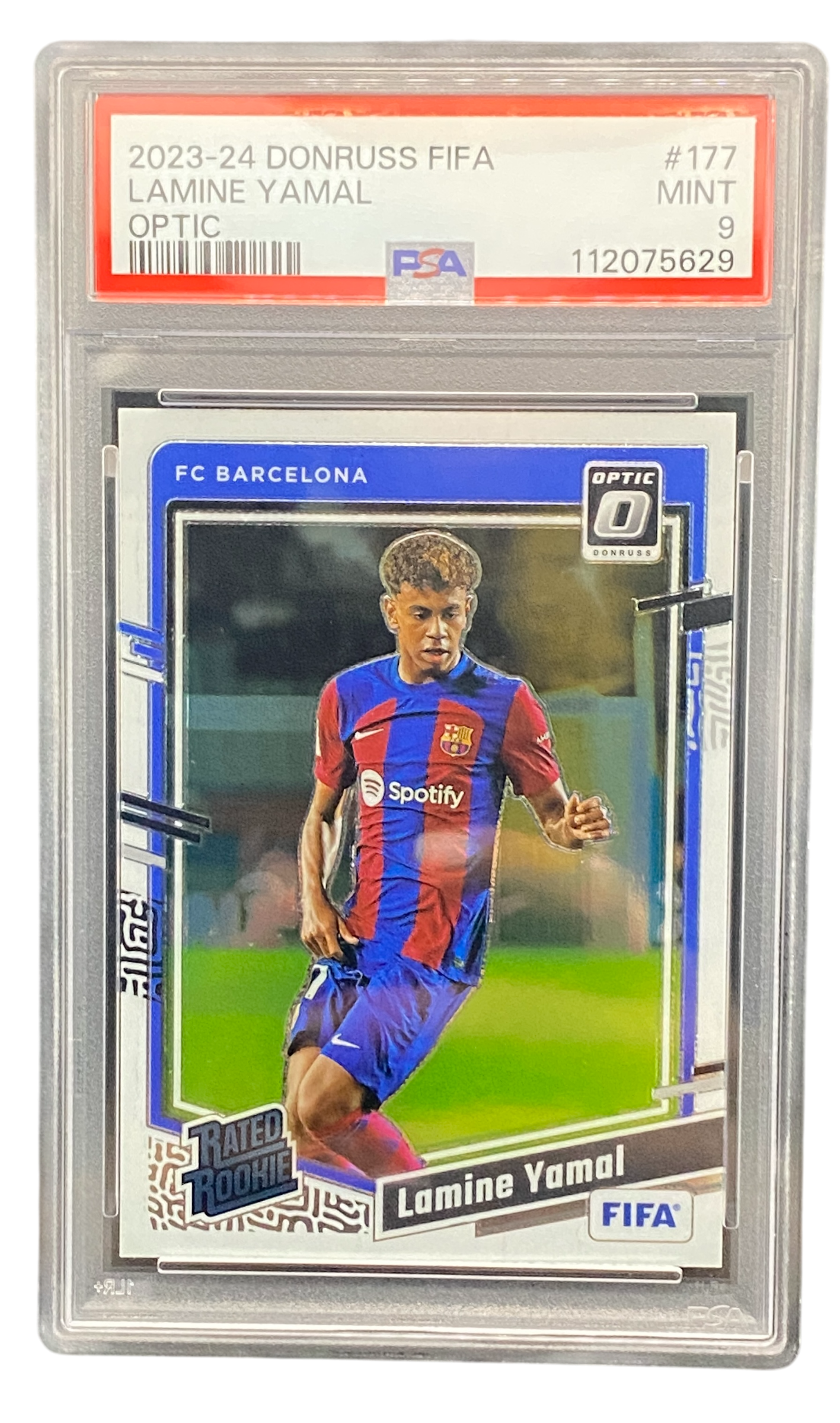 2023-24 Panini Donruss FIFA Lamine Yamal Optic, PSA 9