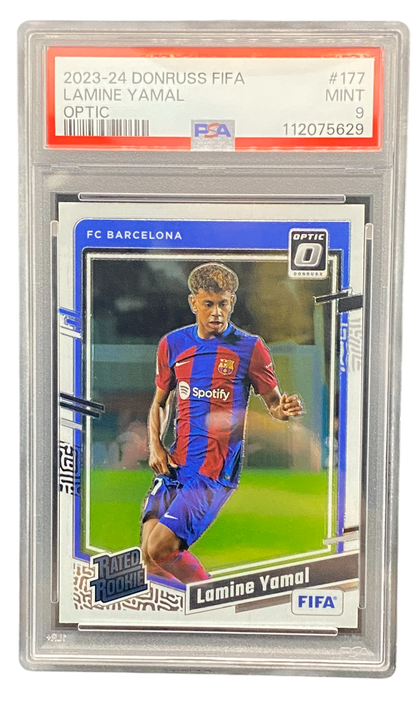 2023-24 Panini Donruss FIFA Lamine Yamal Optic, PSA 9