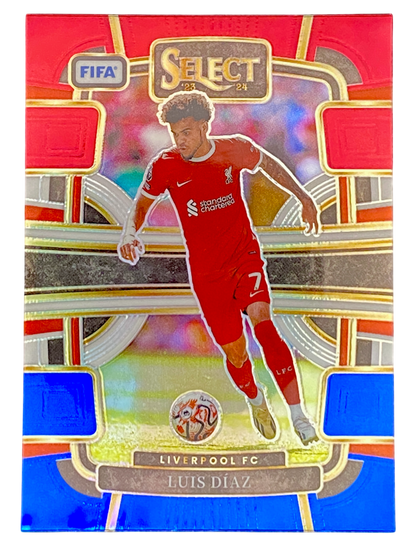 2023-24 Panini Select Luis Díaz, Red & Blue parallel