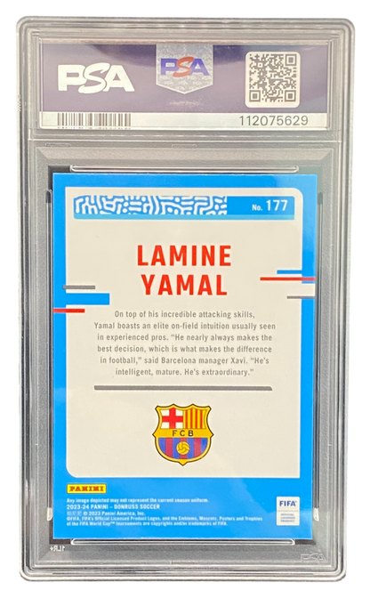 2023-24 Panini Donruss FIFA Lamine Yamal Optic, PSA 9