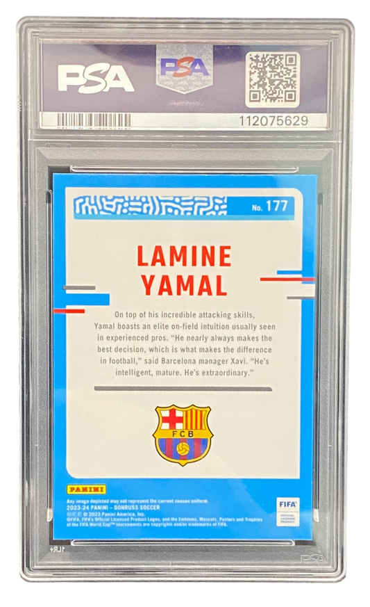 2023-24 Panini Donruss FIFA Lamine Yamal Optic, PSA 9