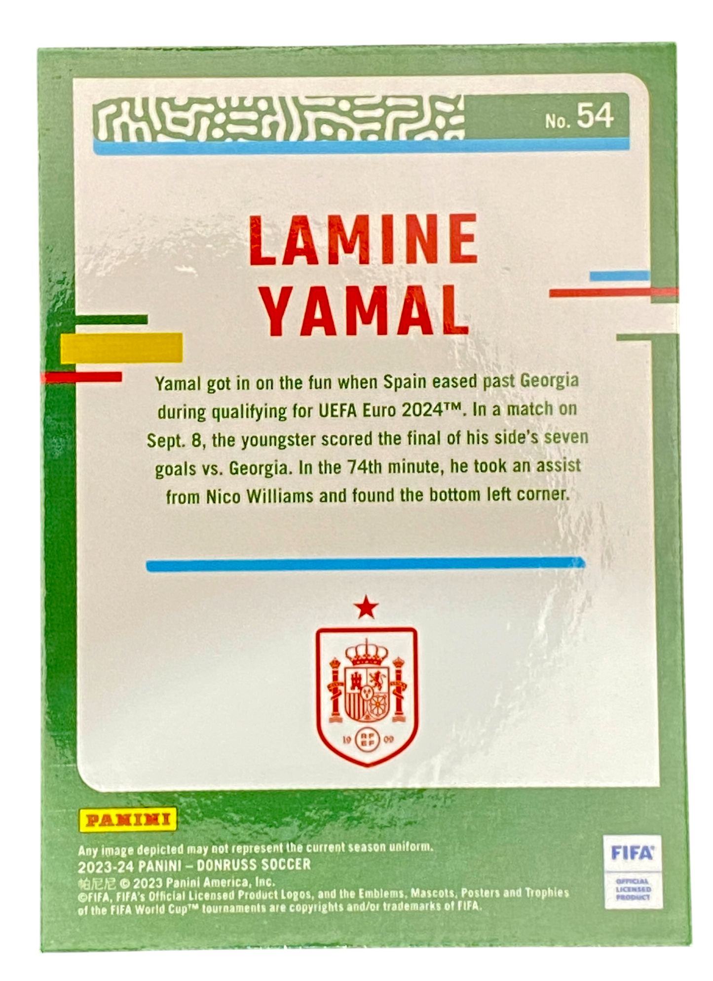 2023-24 Panini Donruss Optic Lamine Yamal, Rookie Card