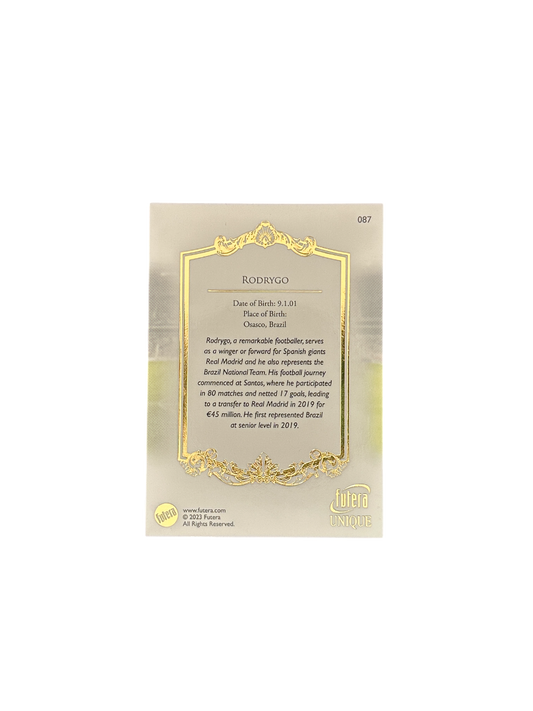 2023 Futera Unique Rodrygo