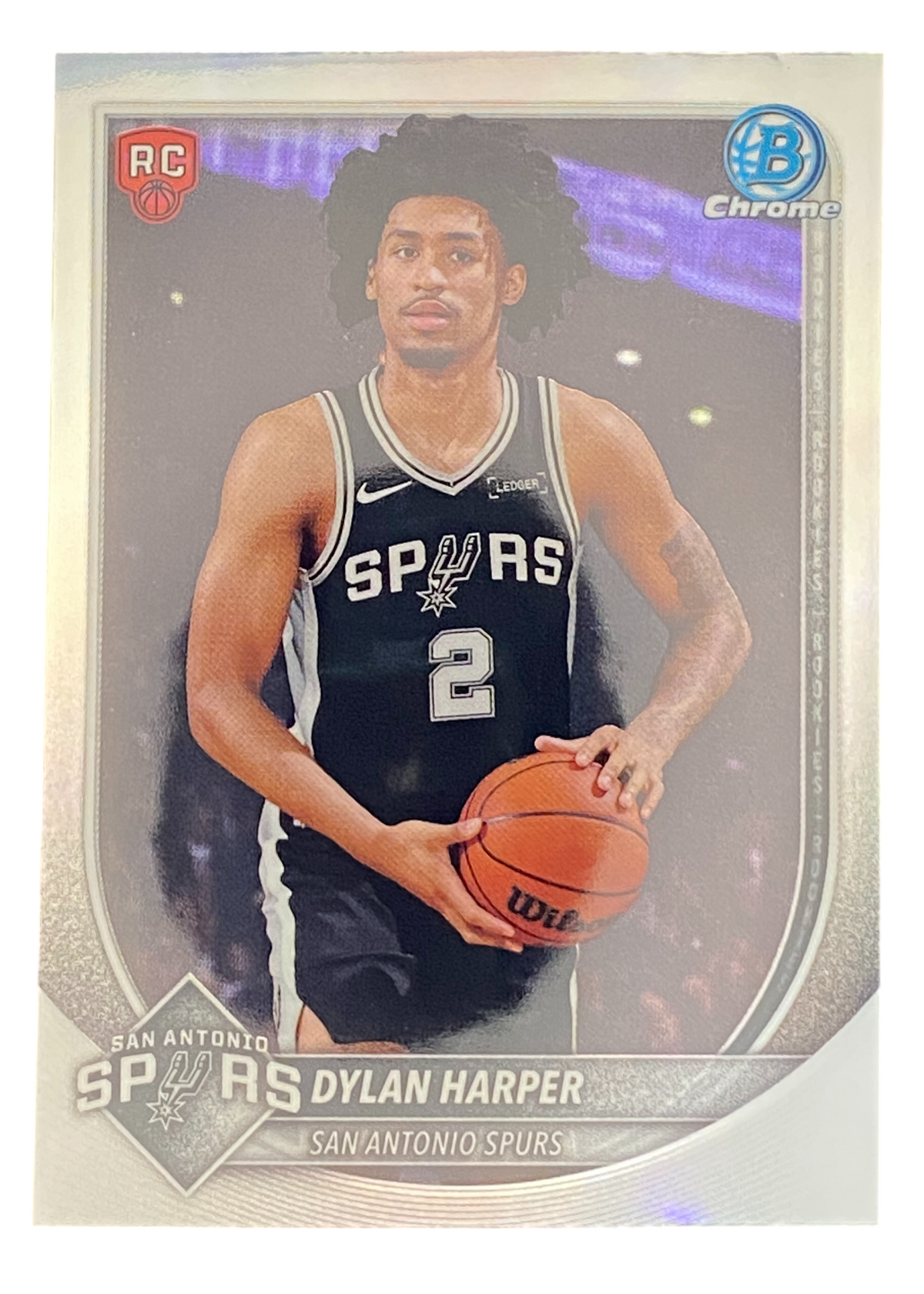 2024-25 Topps Chrome Bowman, Dylan Harper Red RC Logo Variation