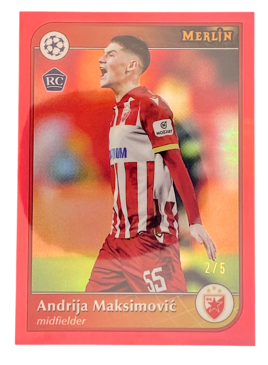 2024-25 Topps Merlin UCC Andrija Maksimovic, 2/5, Variation