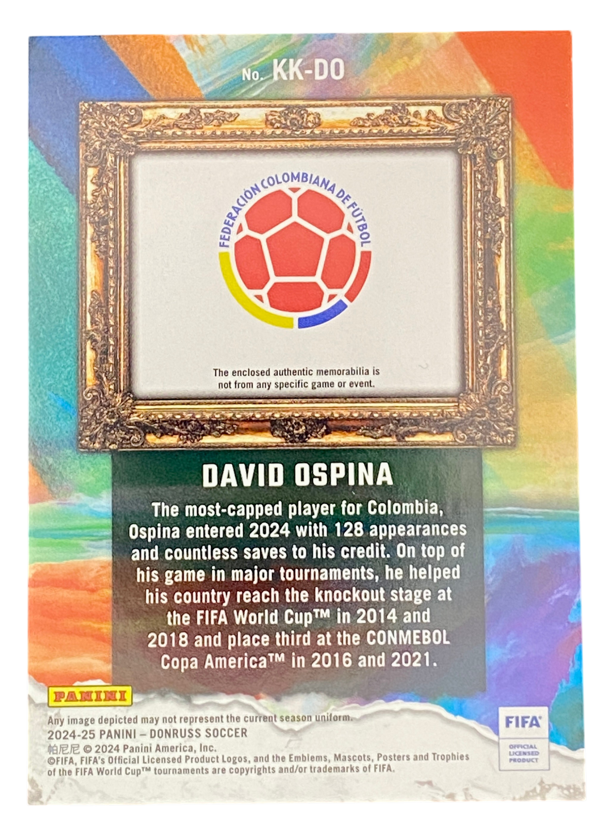 2024-25 Panini Donruss Soccer David Ospina, Patch