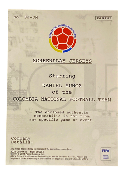 2024-25 Panini Noir Soccer Daniel Muñoz, 12/75, Patch