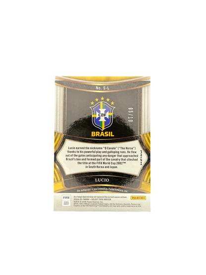 2024-25 Panini Select FIFA Lucio Autograph, 5-10