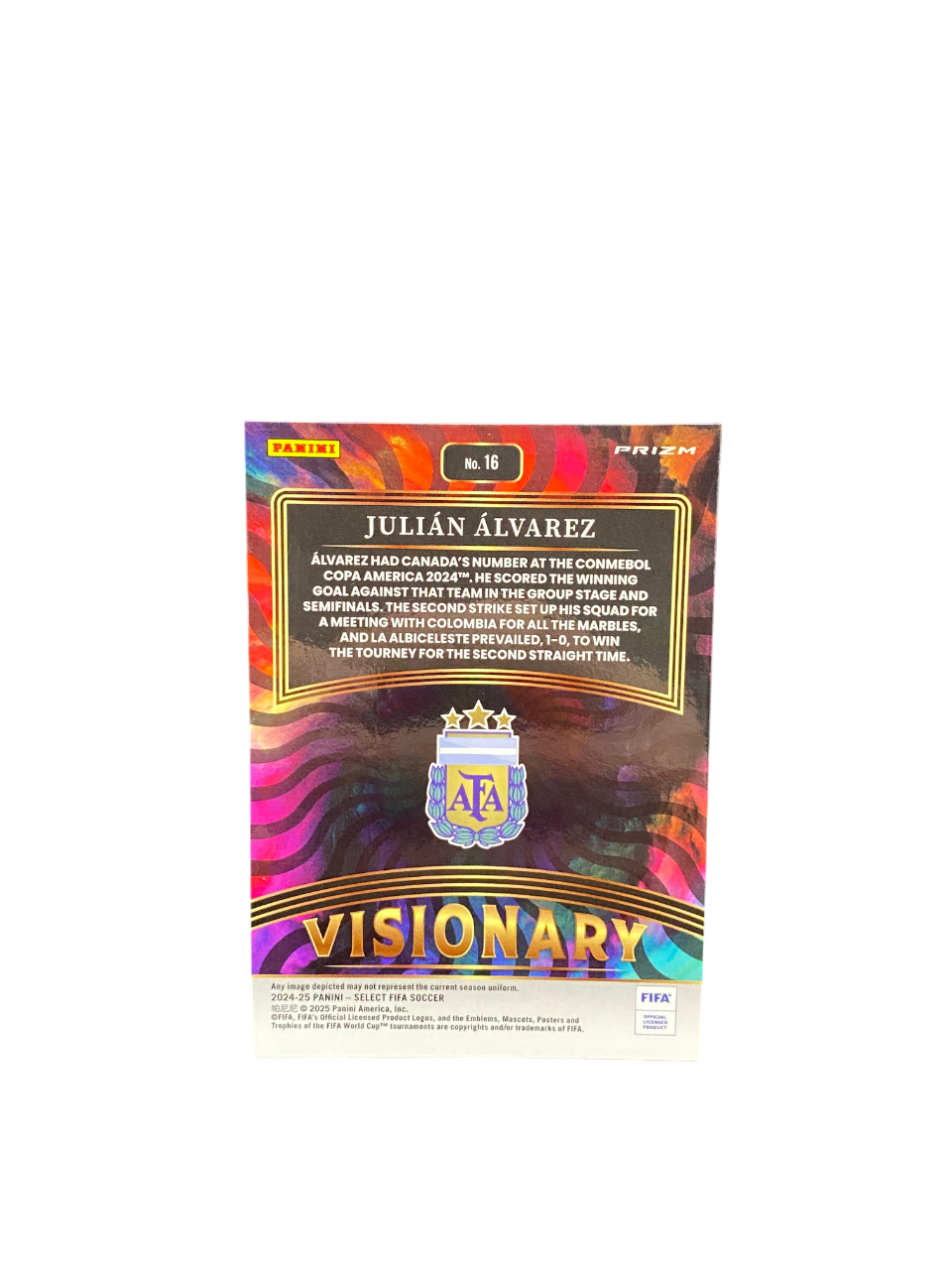 2024-25 Panini Select FIFA Visionary Julian Alvarez Case Hit