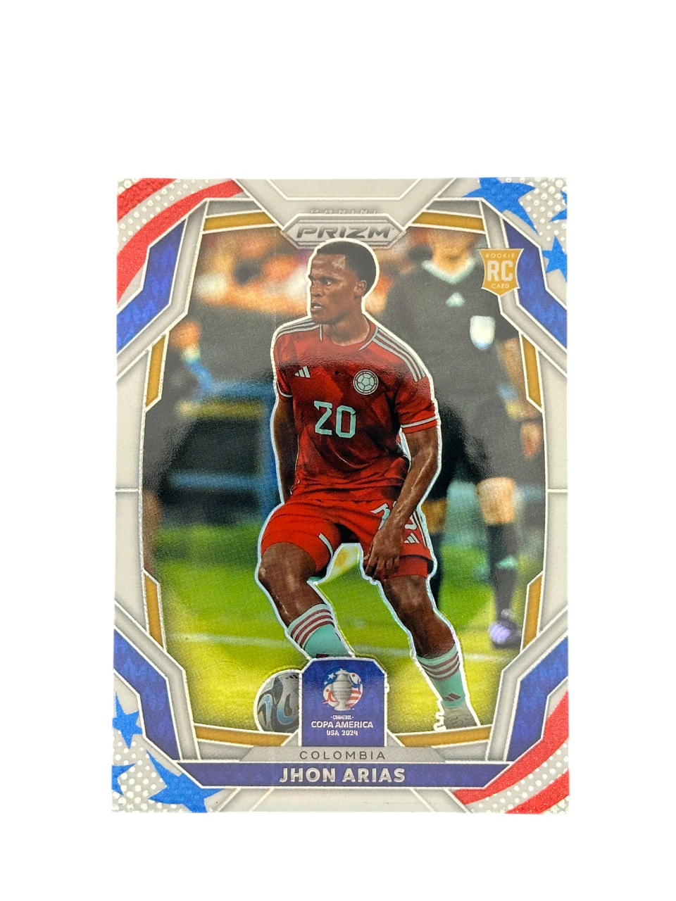 2024 Panini Prizm Copa America, Star and Stripes Jhon Arias RC, 13-24