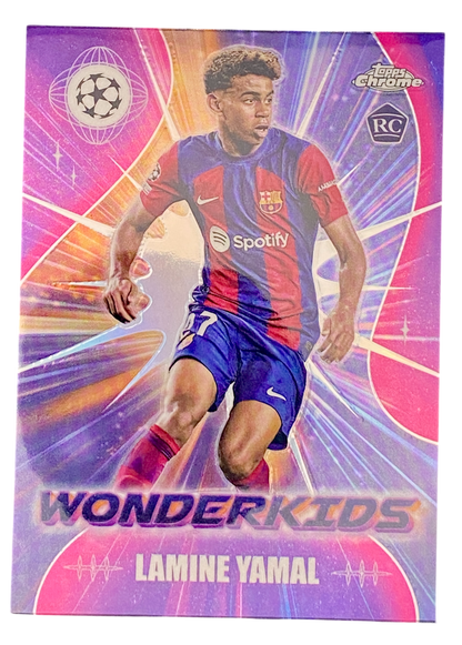 2024 Topps Chrome UCL rookie Lamine Yamal Wonderkids