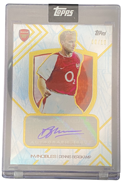 2024 Topps Invincibles Dennis Bergkamp autograph 06/10