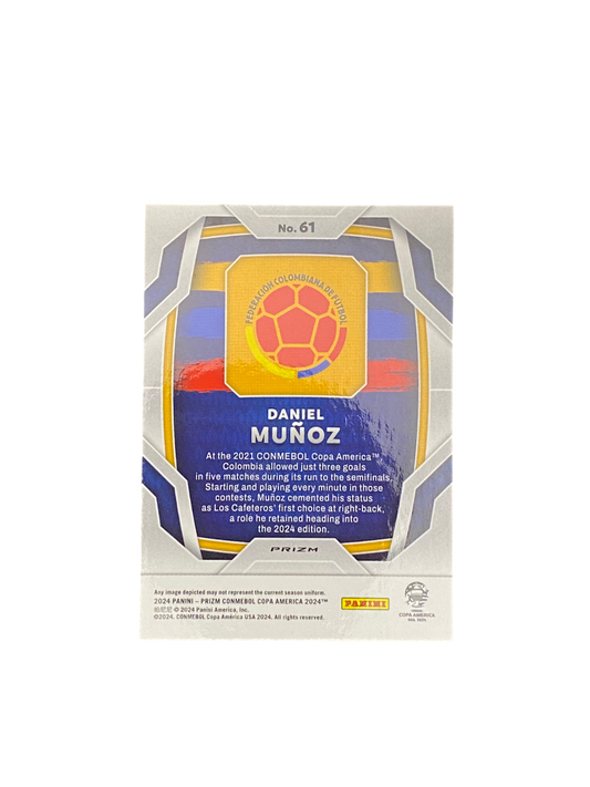 2024 Panini Prizm Conmebol Copa America Daniel Muñoz Zebra