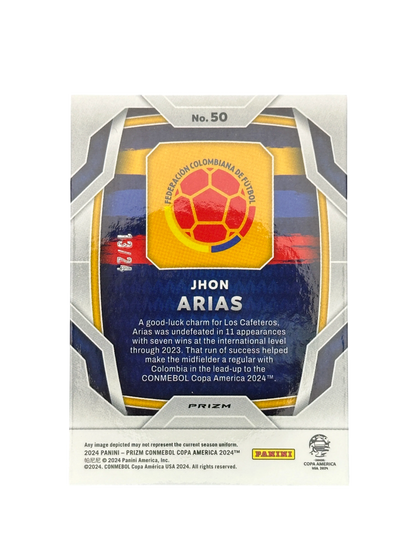 2024 Panini Prizm Copa America, Star and Stripes Jhon Arias RC, 13-24
