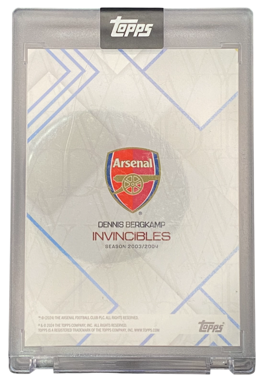 2024 Topps Invincibles Dennis Bergkamp autograph 06/10