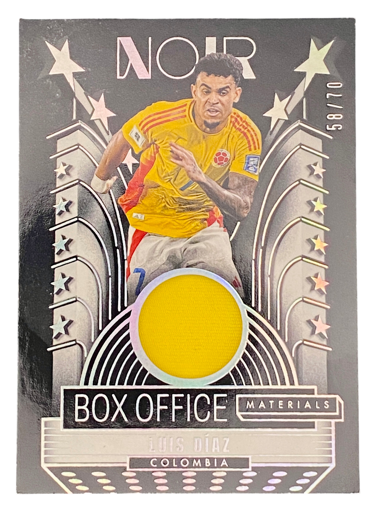 2025-26 Panini Noir, Road to FIFA World Cup, Luis Díaz, 58/70, Patch