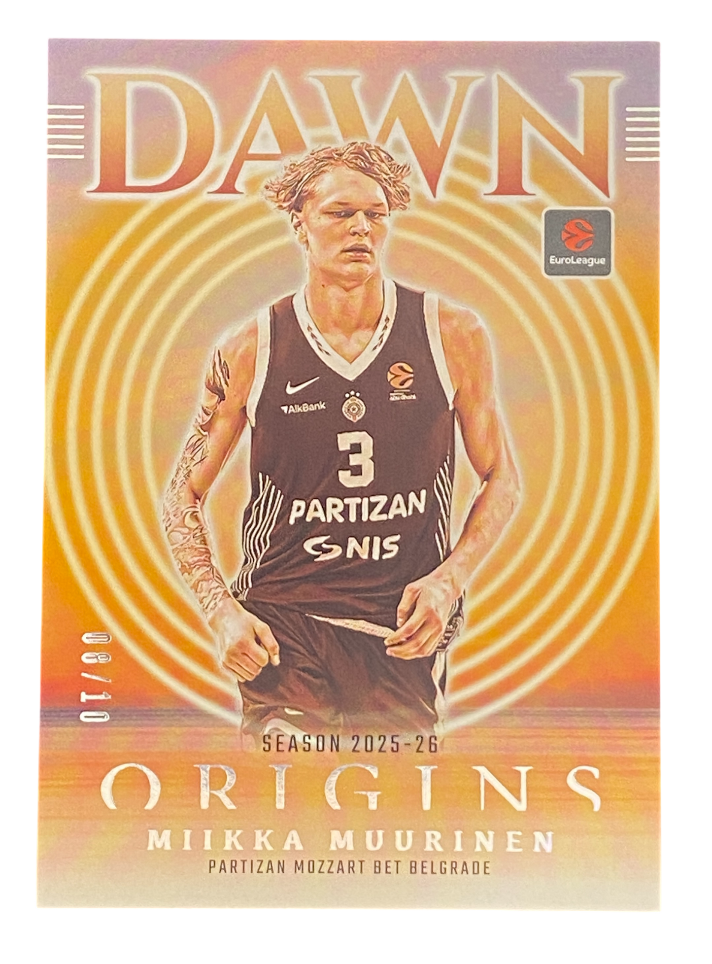 2025-26 Panini Origins EuroLeague Milka Muurinen, 08/10