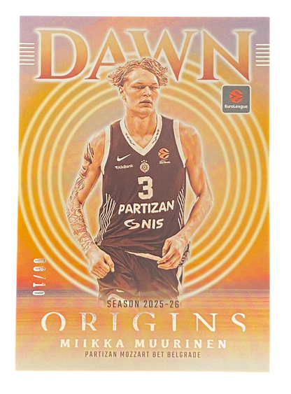 2025-26 Panini Origins EuroLeague Milka Muurinen, 08/10