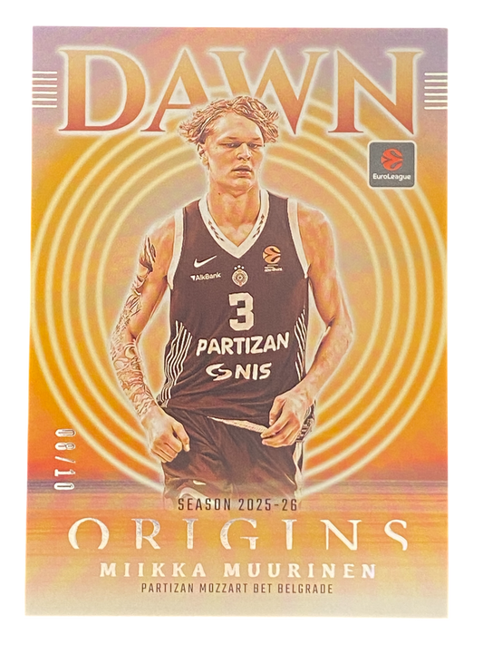 2025-26 Panini Origins EuroLeague Milka Muurinen, 08/10