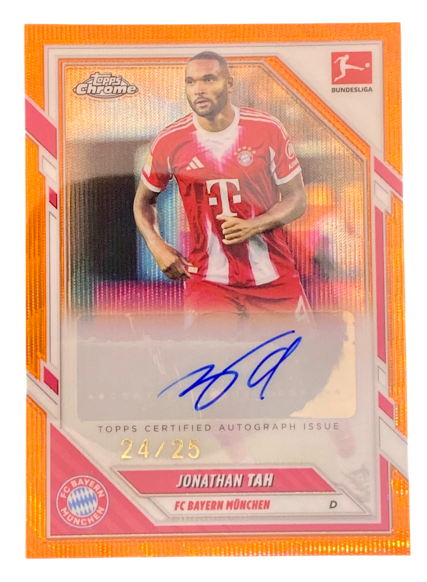 2025-26 Topps Chrome Bundesliga Jonathan Tah Autograph 24/25