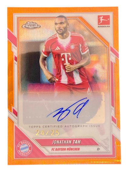 2025-26 Topps Chrome Bundesliga Jonathan Tah Autograph 24/25