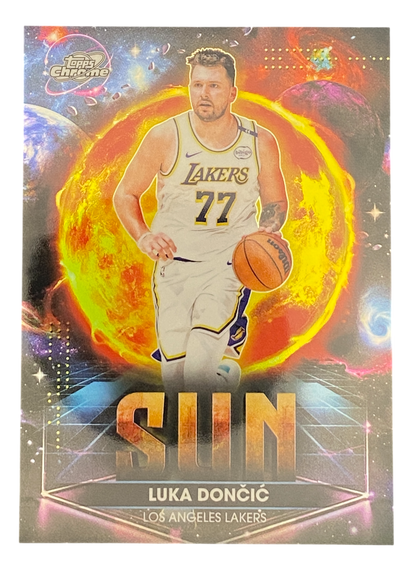 2025-26 Topps Chrome Cosmic Luka Doncic, Sun, Case Hit