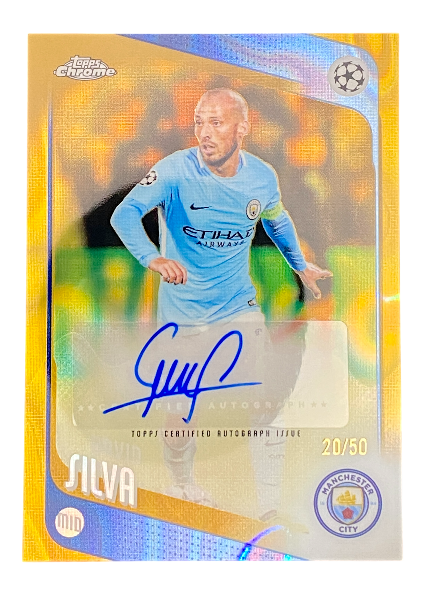 2025-26 Topps Chrome David Silva, Autograph, 20/50