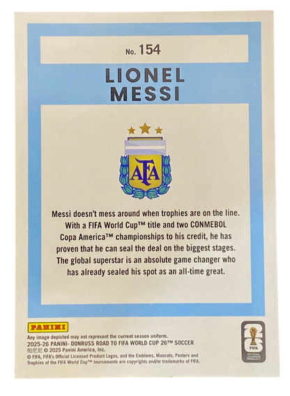 2025-26 Panini Donruss Lionel Messi, Argentina