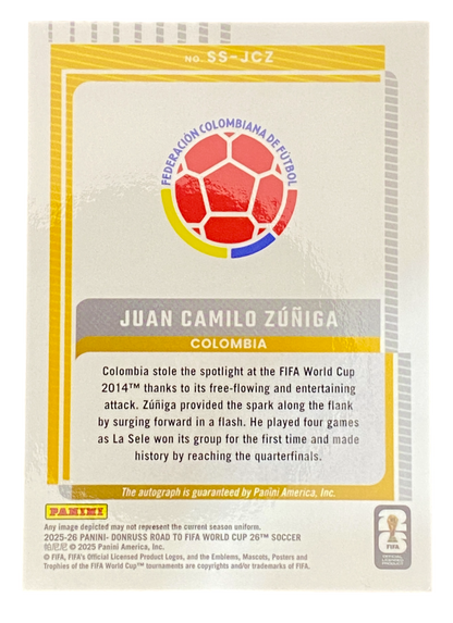 2025-26 Panini Donruss Road to FIFA, Camilo Zuñiga, Autograph