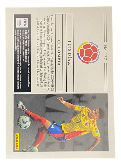 2025-26 Panini Noir FIFA, Luis Díaz, 17/49