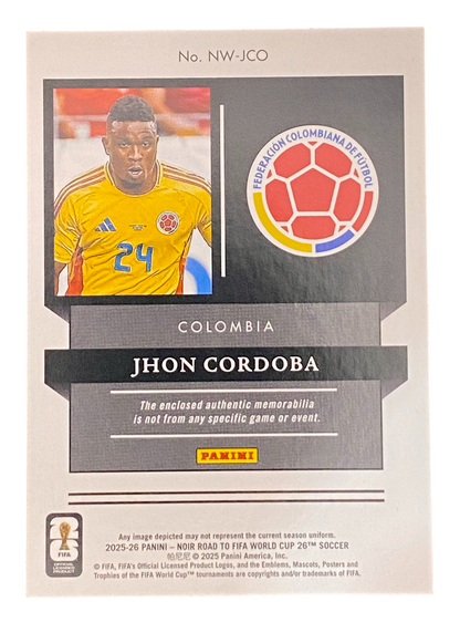 2025-26 Panini Noir, Jhon Cordoba, 10/10, Patch