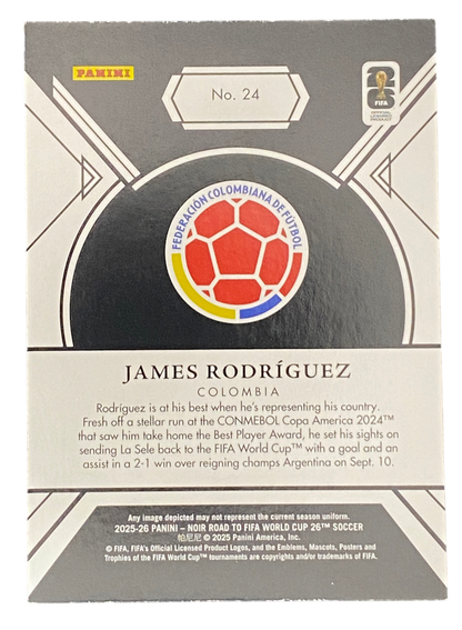2025-26 Panini Noir Road to FIFA James Rodríguez, 03/49