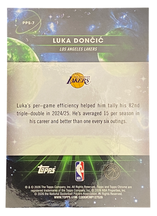 2025-26 Topps Chrome Cosmic Luka Doncic, Sun, Case Hit