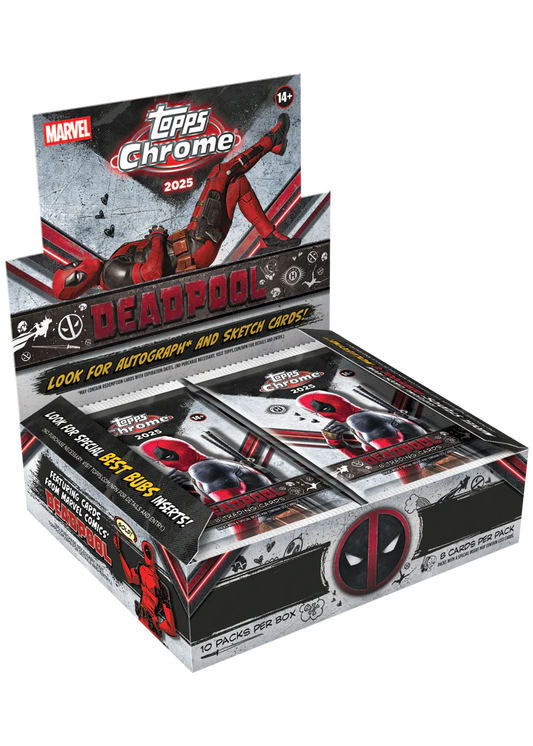 2025-26 Caja Topps Chrome Marvel Deadpool and Wolverine