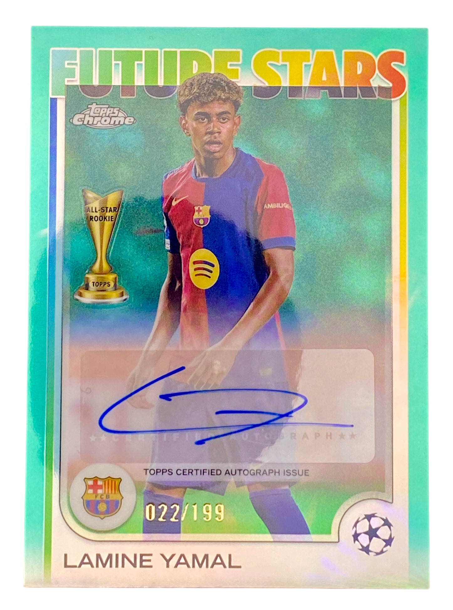 2025 Topps Chrome UCC Lamine Yamal Auto 022/199