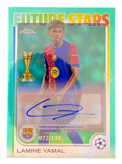 2025 Topps Chrome UCC Lamine Yamal Auto 022/199