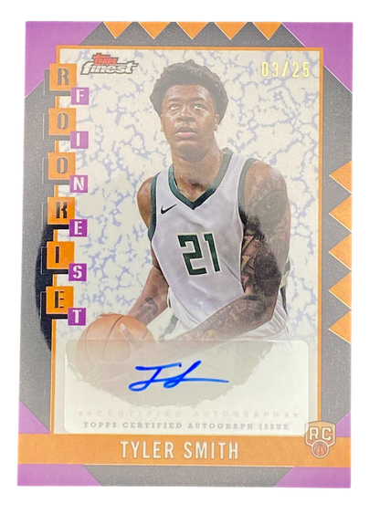 2025 Topps Finest Tyler Smith Autogrpah RC 03/25