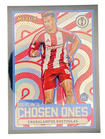 2025 Topps Merlin UCC Charalampos Kostoulasn RC 01/10