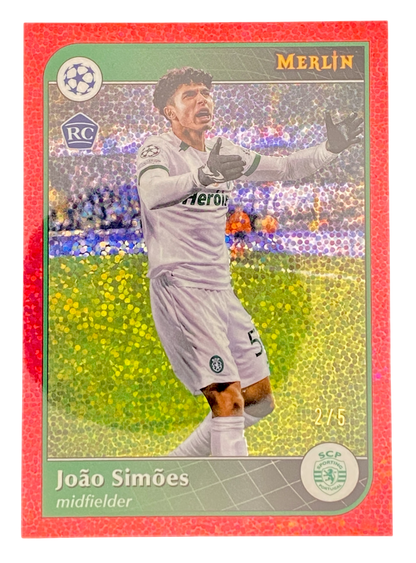 2025 Topps Merlín UCC Joao Simoes RC 2/5