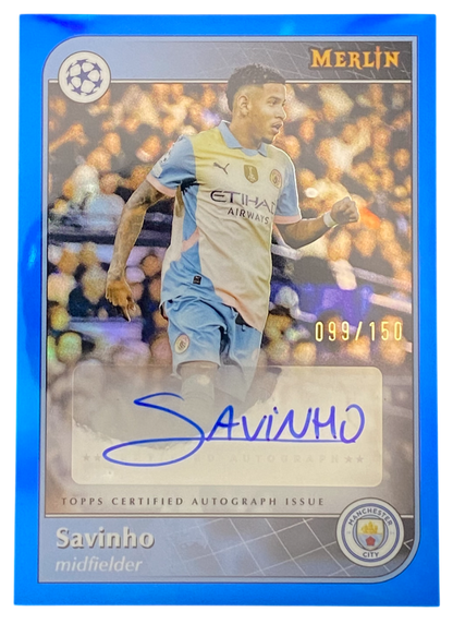 2025 Topps Merlín Savinho autograph 099/150