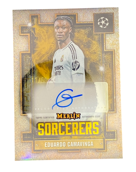 2025 Topps Merlin UCC Eduardo Camavinga Autograph 11/50