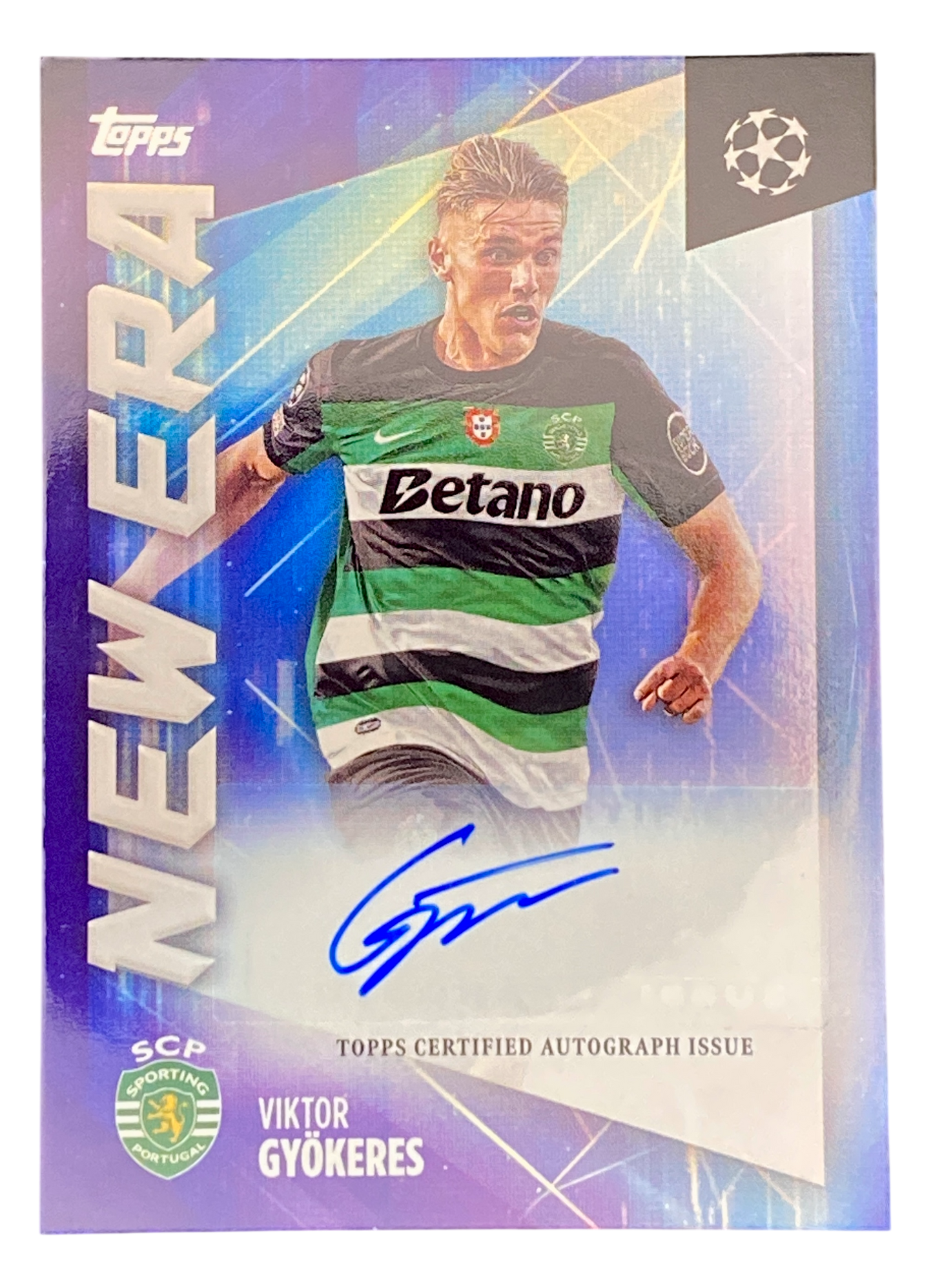 2025 Topps UEFA Club Competitions Viktor Gyokeres Autograph