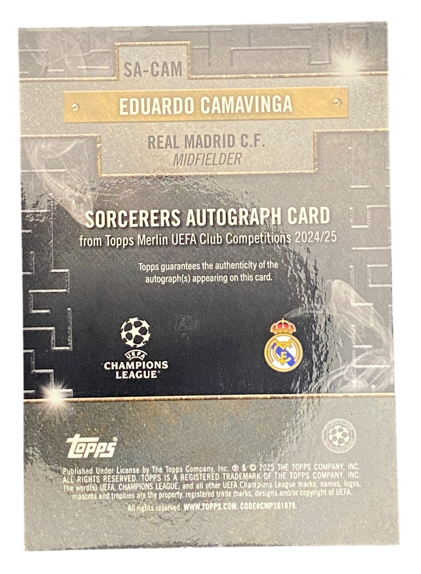 2025 Topps Merlin UCC Eduardo Camavinga Autograph 11/50