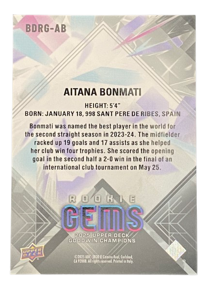 2025 Upper Deck Goodwin Champions Aitana Bonmati 136/349