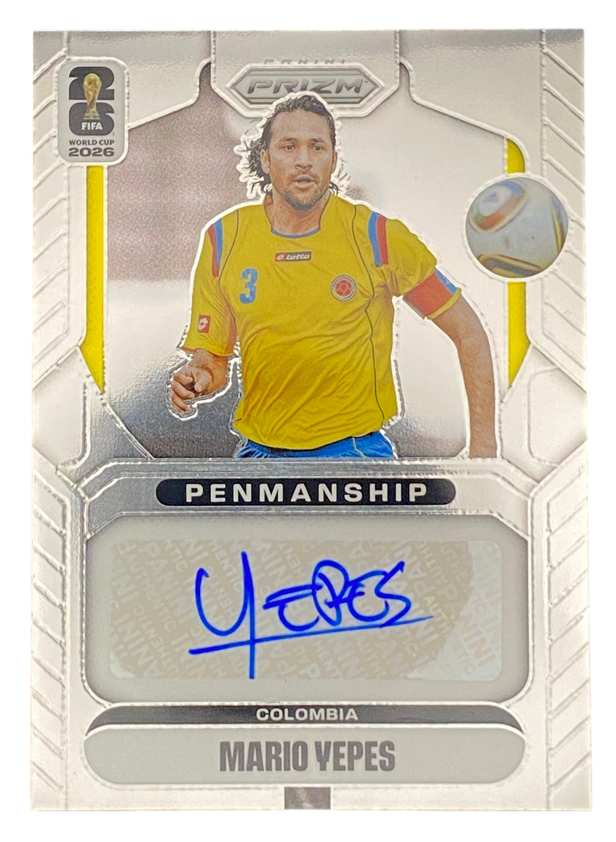2026 Panini Prizm FIFA World Cup Mario Yepes, Autograph