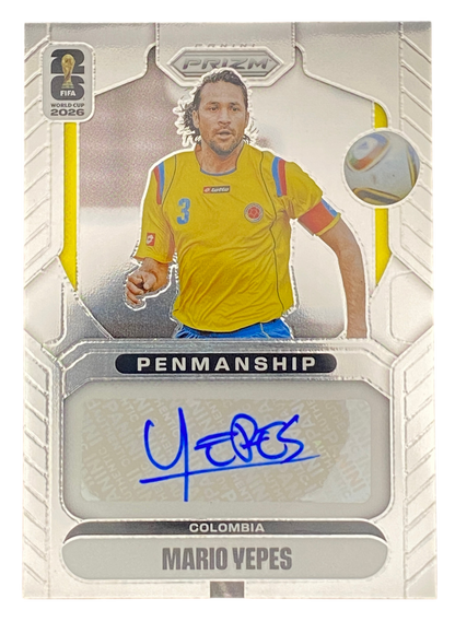 2026 Panini Prizm FIFA World Cup Mario Yepes, Autograph