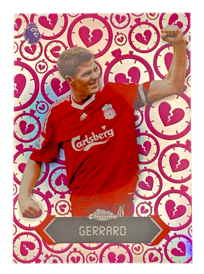 2026 Topps Chrome Premier League Steven Gerrard Time Heartbreak