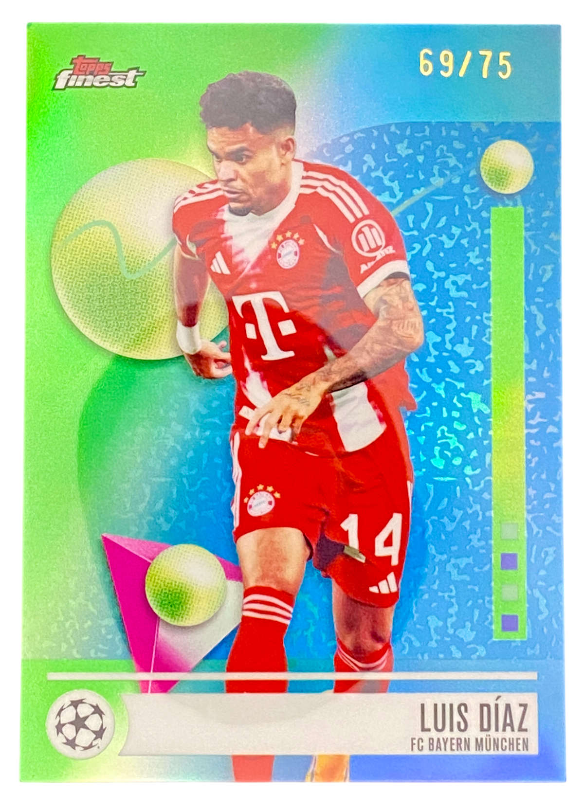 2026 Topps Finest Luis Díaz, 69/75
