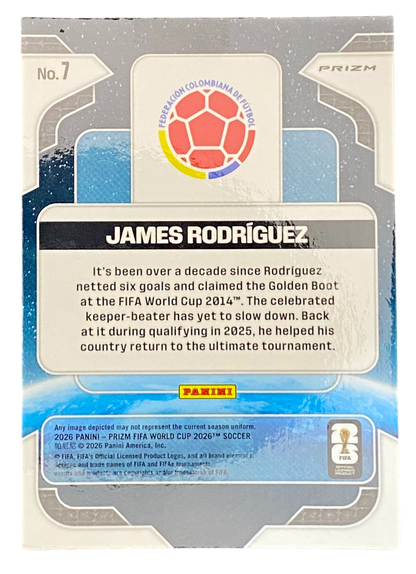 2026 Panini Prizm FIFA World Cup James Rodriguez Global Reach